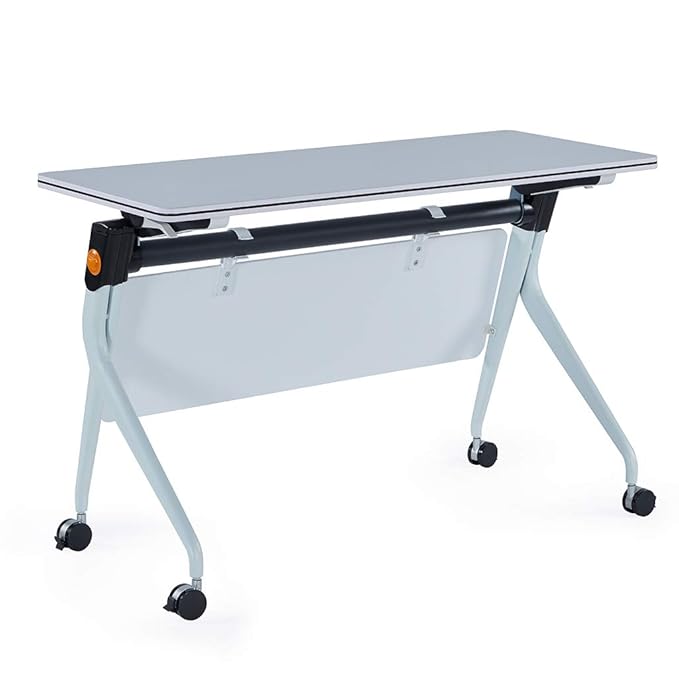 Sunon Diamond Folding Training Table for Meeting Conference (Moon White) Amazon.in Home & Kitchen