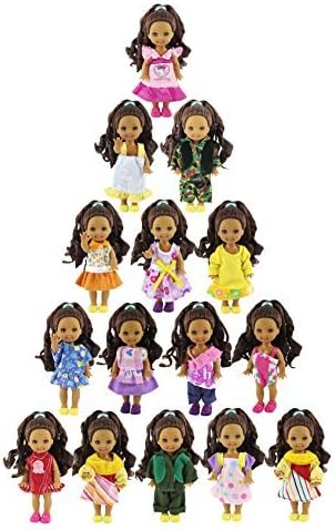 HongShun 5 Set Doll Clothes Outfit for 4 inch Kelly Doll