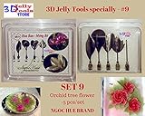 3D Jelly Cake Tools specially -Type 9 - Orchid tree flower - 5 pcs/set