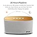 COMISO 30W Bluetooth Speakers with Super Bass, Bamboo Wood Home Speaker with Subwoofer - (Grey)