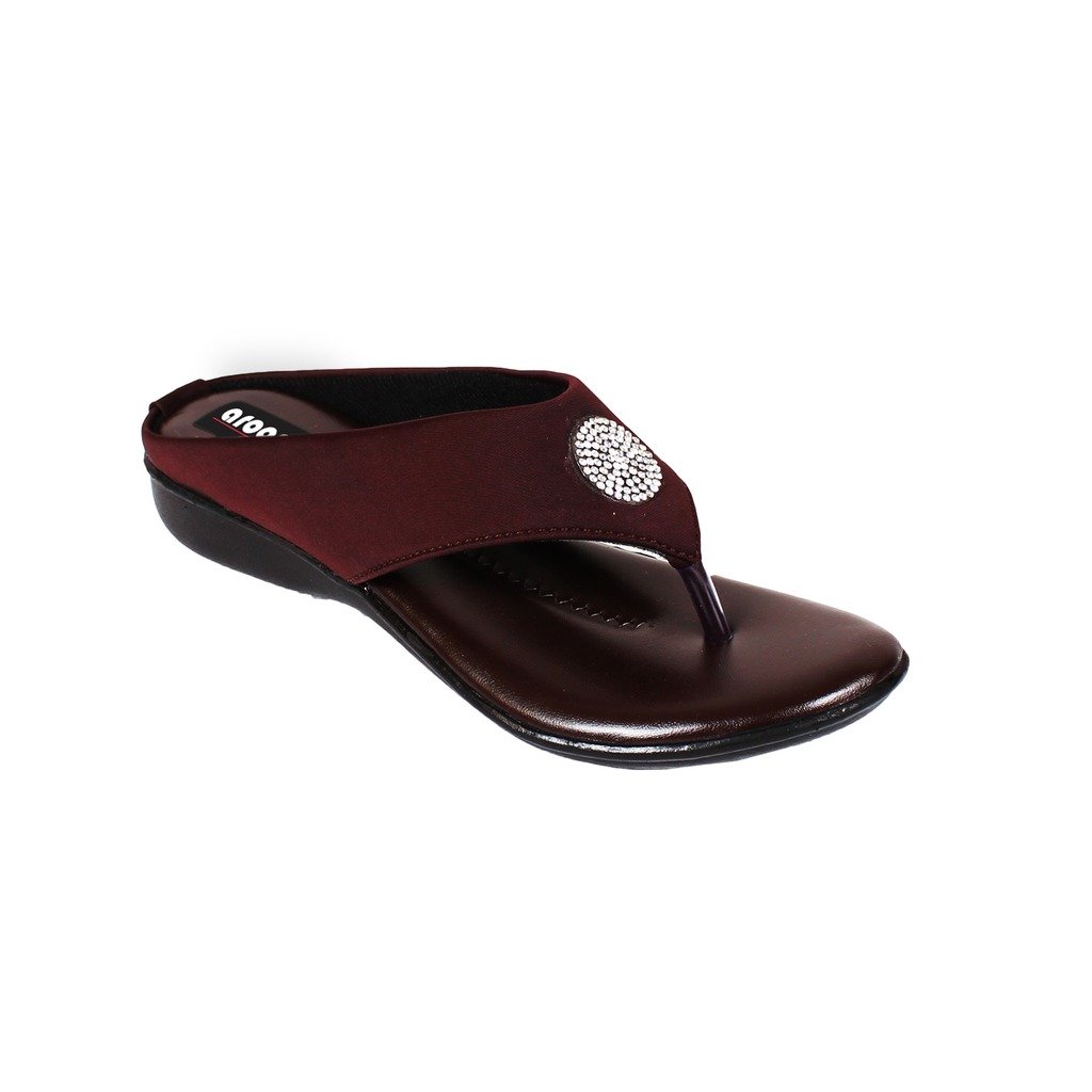 aroom women's brown synthetic sandals