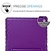 HDE Case for iPad Air 2 - Kids Shockproof Bumper Hard Cover Handle Stand with Built in Screen Protector for Apple iPad Air 2-2014 Release 2nd Generation (Purple)