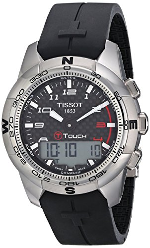 Tissot Men's T0474204720700 T-Touch II Black Digital Multi Function Watch