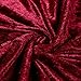 Stretch Panne Velvet Velour Burgundy, Fabric by the Yard