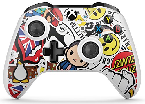 Gizmoz n Gadgetz Xbox One S STICKERBOMB Console Skin Decal Sticker + 2 Controller Skins