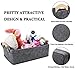 KWLET Small Baskets Small Storage Baskets Bin Narrow Storage Basket for Towels Dog Cat Toys Clothes Blankets Office Supplies Dippers Baby Toys Storage Basket Light Gray