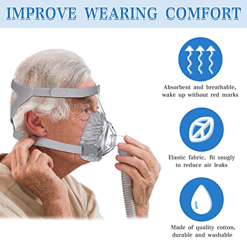 6 Packs Mask Liners for Full Face Cushions Reusable Soft Mask Face