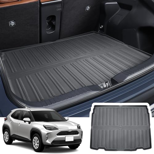 CDEFG Compatible with Toyota Yaris Cross/Hybrid 2021-2024 2025 Car Boot Mat, Anti-Slip Cargo Floor Protection Tray Scratch Resistant Car Tray Yaris Cross Accessories