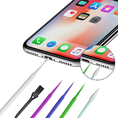 53 Pcs Cleaning Kit,Sonku Bendable Mini Soft Cotton Brushes Long Spiral Pointed Swabs with Anti Static Cleaning Brushes and Cleaning Cloth for iPhone 11 Pro,Tablet,Camera,Laptop,or Computer Cleaning