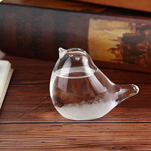 Lesgos Storm Glass, Creative Stylish Weather Station Forecaster Storm Glass Crystal Desktop Decor Glass for Home Office Birthday - Thumbnail 2