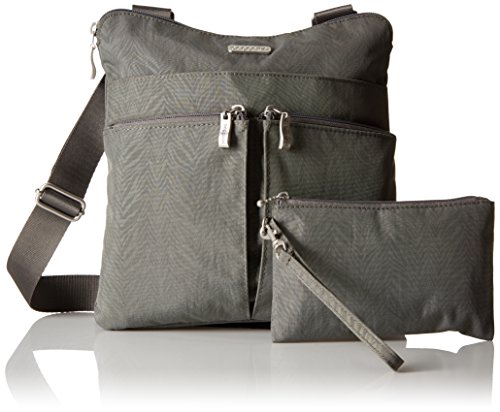 Horizon Crossbody Pewter Zebra Baggallini