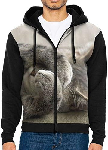 FNLIU Digital Print Sweater SHY Cat Sweater For Mens
