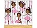 ArtRena Quality Fabric Shower Curtain, Dark-Skinned, Black Girl Ballerinas, Waterproof and Mildew Resistant, 71
