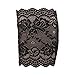 HP95(TM) Womens Stretch Lace Boot Leg Cuffs Soft Laced Boot Socks-Black/1 Pairs