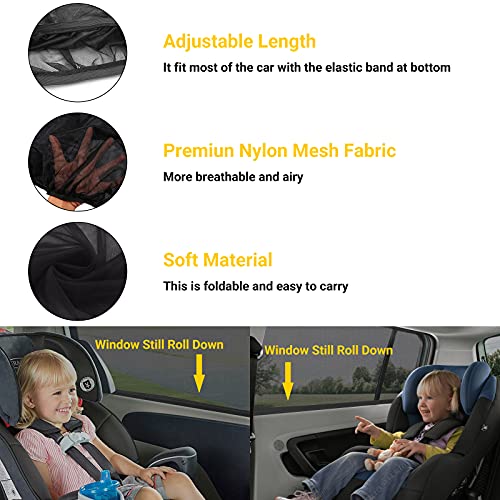 REACHTOP Car Window Shade for Baby, Car Window Screens, Sun Shade for