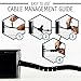 Cable Management Box - Black Cable Organizer to Keep Your Home Neat, Organized and Beautiful (Cable Organizer Starter Kit) - Blameless Gear