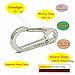 BANG TI Build Your Custom Keychain Titanium Heavy Duty Mini Carabiners Quick Release Hooks