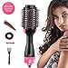 Hot Hair Brush Dryer, Hot Air Brush for Women, One Step Hair Dryer by RONY, Dry & Straighten & Curl 3 in 1 Hot Hair Dryer Brush, Negative Ion Hair Dryer Brush with Straightening and Curly Hair Comb