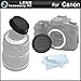 Rear Lens Cap and Camera Body Cover Cap for CANON Rebel Canon EOS 5D Mark III, EOS-1D X, EOS 6D, EOS 7D, EOS 60D, EOS 70D, T5i, T4i, SL1, T3i, T3, EOS M, Canon EOS 7D Mark II DSLR, (CANON EOS 600D)