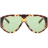 mincl Vintage Oversized Pilot Sunglasses Women For Men Shades Big Frame Windproof Popular Punk Sun Glasses UV400