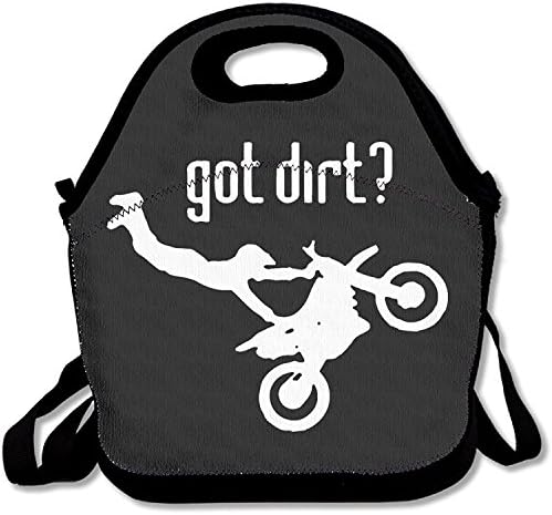Staronor Got Dirt Bike Motocross Portable Carry Insulated Lunch Bag - Bento Bag - Large Reusable Lunch Tote Bags For Women, Teens, Girls, Kids, Baby, Adults