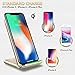 iPhone X Wireless Charger, ElleSye 3-Coil Qi Wireless Charger Stand Pad for iPhone 8/8 Plus, iPhone X, Samsung Galaxy Note8, S8/S8 Plus/S7/S7 Edge/S6 Edge Plus, LG G6 and All QI-Enabled Devices