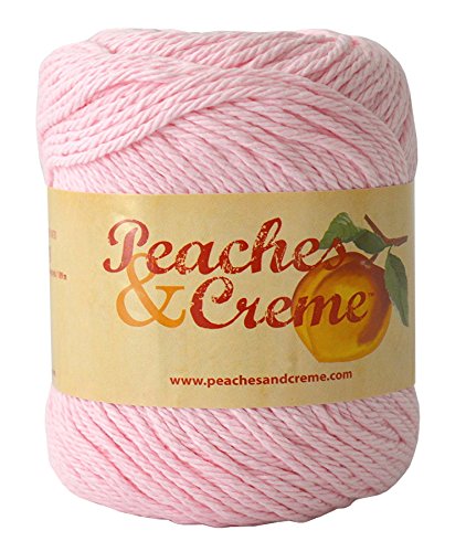 Peaches & Creme (Cream) Cotton Yarn Pastel Pink 2.5 oz. Color 11421