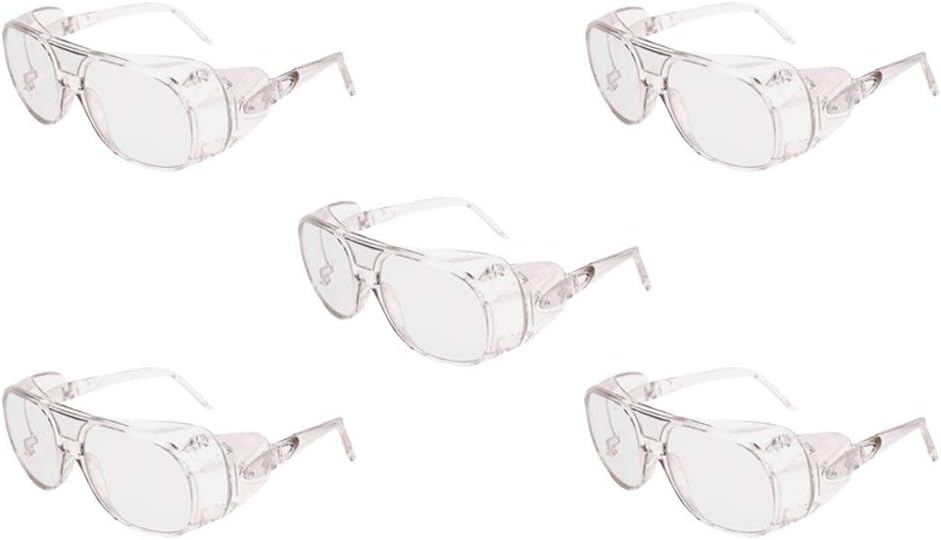 Gallity 5Pcs Safety Goggles with Anti-Fog/Anti-Scratch Coating,Protective Eyewear, Anti-Impact, Anti-Spatter,Anti Dust, Personal Protective Equipment
