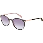 Ted Baker TWS316 Round Sunglasses for Women Wide Fit | UV400 Category 3 Protection, Lightweight Acetate, Non-Polarized Gradient Lenses, Fun Colors, Driving, Daily Use