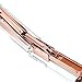 Premium Clear Acrylic Rose Gold Stapler with 1,000 Staples Set | Modern Office Desk Accessory To Brighten Up Your Workspace (Rose gold)