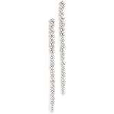 SHASHI Women's Kalista Pave Earrings, White Gold, One Size