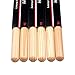 Mugig Drumsticks, 5A Wood Tip Hickory Drum Stick, for Kids,Adults, Professional and Beginner (3 Pairs)
