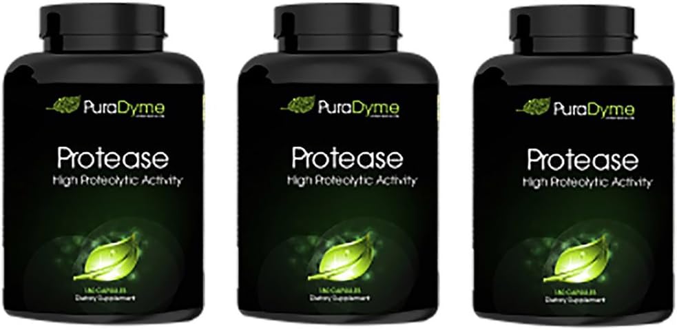 PuraDyme -Protease |180 Capsules, 3 Pack