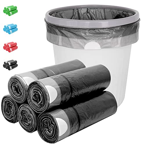 4 Gallon Trash Bags Drawstring, JUKFITA Extra Thick Small Garbage Bag