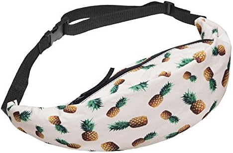 3D Colorful Printing Hiking Fanny Packs Girls Waist Bag for Men Money Belt Travelling Mobile Phone Bag