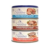 Wellness Natural Grain Free Signature Selects Shredded Wet Cat Food Variety Pack Box - 3 Flavors (Chicken, Beef, & Turkey) - 5.3 Ounces Each (12 Total Cans) (12)