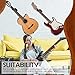 RawRock Horizontal Guitar Hanger Tilt and Display Your Guitar, Ukulele, Bass, Electric Guitar, Banjo at a Slanted Angle Sideways - Hang for easy access (Clear Finish)
