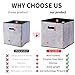 Storage Cube Box Container [4-Pack] Collapsible Linen Storage Bin Organizer Cabinet Shelf Container with Handles for Living Room Office