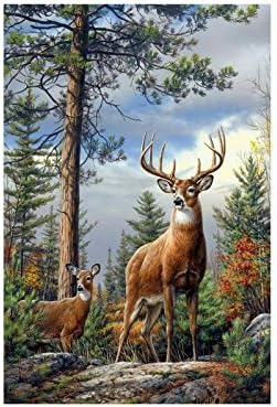 Deer Art Custom Collage Poster Paper Print Wall Art Living Room Home Office Decor 16" x 24"