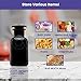 Infinity Jars 250 ml Black Ultraviolet All Glass Refillable Empty Apothecary Jar