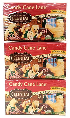 Click Here to See More Images Celestial Seasonings Tea Decaf Candy Cane Lane (Pack of 3)