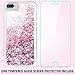 Caka 8 Plus Case, 7 Plus Glitter Case Girly Women Flowing Luxury Bling Glitter Sparkle Liquid Floating Soft TPU Case for 7 Plus 8 Plus (5.5 inch) (Rose Gold)