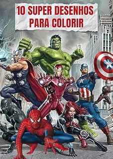 Livro 10 super desenhos para colorir