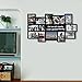 Adeco Black Decorative Wood ''Family'' Collage Wall Hanging Picture Photo Frame, 4x6 In, 5x7 In