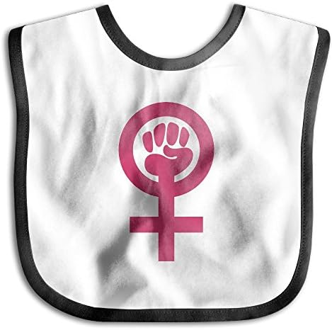 Kids Baby Wipes Toddler Saliva Towel Drool Bibs Pinafore Pink Feminist Fist