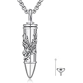 LEECCI Ashes Keepsake Necklace 925 Sterling Silver Dragon/Butterfly/Wolf/Tree of Life/Eagle/Jesus Pendant Urn Cremation Jewelry for Women Men Birthday Valentine's Day Mother's Day Gift.