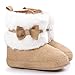 Ecosin(TM) Baby Bowknot Keep Warm Soft Sole Snow Boots Crib Prewalker Shoes Toddler