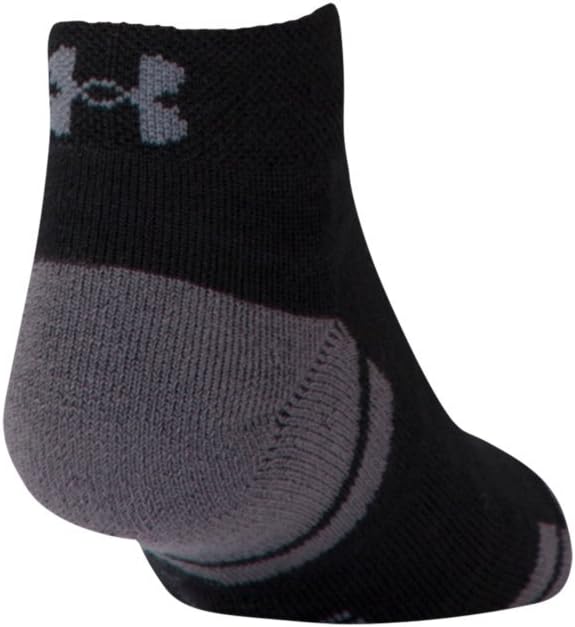 Under Armour UA Resistor III Lo Cut - 6-Pack YLG Black: Clothing