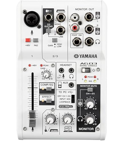 DJ機材 YAMAHA AG03 MIXING CONSOLE YAMAHA AG03 DJ Mixer : Amazon.ca: Musical Instruments, Stage & Studio