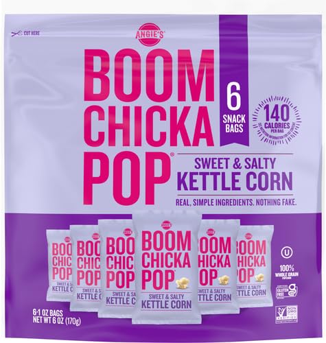 BOOMCHICKAPOP, KETTLE CORN SWEET SALTY 6 COUNT, 1 OUNCE
